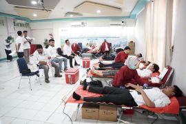 Peringati bulan K3 Nasional 2026, PLN UP3 Pontianak gelar donor darah