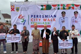 Bank Jateng dan pemkab percantik city walk Pemalang