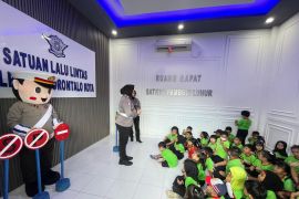 Satlantas Polresta Gorontalo edukasi disiplin bagi anak usia dini