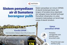 Sistem penyediaan air di Sumatera berangsur pulih