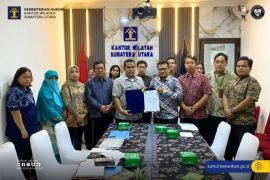 Kemenkum Sumut fasilitasi harmonisasi Ranperwal Medan pengadaan jasa