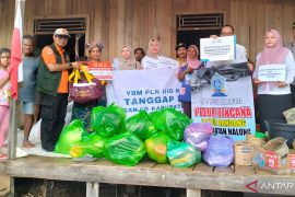 YBM PLN UID Kalselteng serahkan bantuan korban banjir di Kecamatan Halong