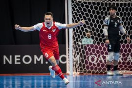 Timnas futsal ke perempat final Piala Asia sebagai juara Grup A
