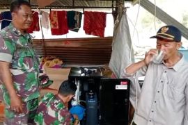 Mesin air bersih Kemhan segarkan dahaga pengungsi di Aceh Tengah