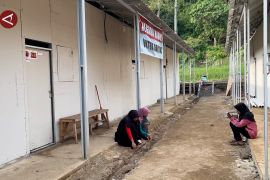 Warga Padang Kunyit Tanah Datar mulai tempati huntara dari BNPB