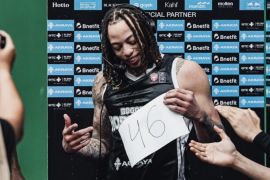 Kesatria Bengawan Solo menyerah 70-83 dari Tangerang Hawks Basketball Club