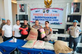 Tim Ditpolairud Jambi amankan kapal pengangkut hasil pertanian ilegal