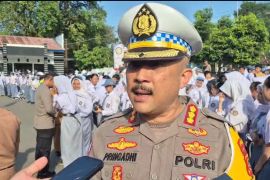 Ditlantas Polda Babel laksanakan "Police Goes To School" di SMKN 1 Pangkalpinang