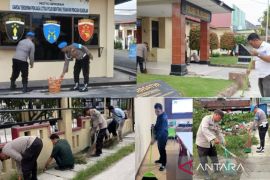 Sahuti instruksi Presiden Prabowo, Polres Tanjungbalai gelar "kurve" kebersihan Mako