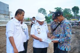 Wali Kota Jambi tinjau progres pembangunan kolam retensi pengendali banjir