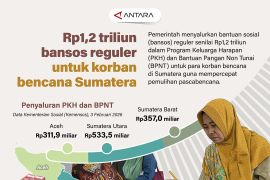 Rp1,2 triliun bansos reguler untuk korban bencana Sumatera