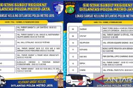 Jumat, tersedia 14 lokasi Samsat Keliling Ditlantas Polda Metro Jaya
