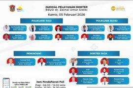 RSUD ZUS buka 10 poliklinik rawat jalan pada Kamis, 5 Februari 2026
