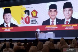 Muzani serukan Prabowo presiden dua periode saat HUT Gerindra di DPR
