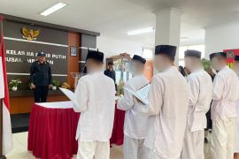 Delapan napiter Lapas Pasir Putih Nusakambangan ikrar setia NKRI