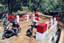 TNI rampungkan jembatan Armco di Tapanuli Tengah pulihkan akses warga