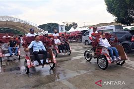 Pemkot Madiun gunakan becak listrik dari Presiden dukung sektor wisata