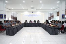 Kemenkum Sumut gelar rapat evaluasi pastikan capaian kinerja sesuaitarget