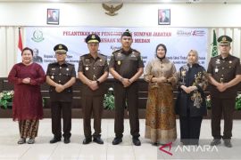 Kajari Medan Ridwan Sujana Angsar lantik Kasi Intelijen, Pidum, dan Pidsus