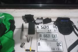 Polres Metro Tangerang tangkap dua pelaku begal di Jalan Maulana Hasanudin