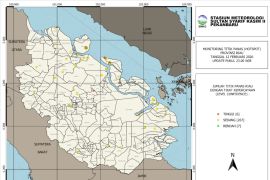 204 dari 280 titik panas di Provinsi Riau berada di Bengkalis