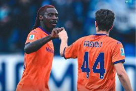 Como kalah 1-2 dari Fiorentina dalam laga yang diwarnai kartu merah Alvaro Morata