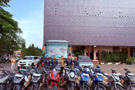 Polda Banten ringkus 6 tersangka pengangkutan 16 motor tanpa dokumen