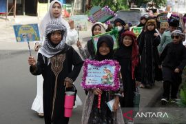 Pawai Tarhib sambut bulan suci Ramadhan di Bandar Lampung