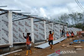 Jelang Ramadhan, pembangunan Huntara Batang Toru Tapsel dipercepat