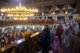 Shalat Tarawih pertama di Kabupten Bogor