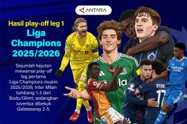 Hasil play-off leg 1 Liga Champions 2025/2026
