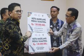 Pemkot Magelang bantu korban banjir Tapteng-Aceh Tamiang Rp260 juta