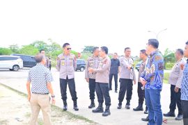 Kapolda Jambi tinjau pembangunan gerai Samsat Polres Muaro Jambi