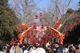 Menghabiskan libur Imlek berkeliling festival kuil di Beijing