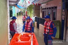 Banjir di Kebon Pala Jaktim capai satu meter lebih pada Jumat siang