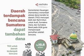 Daerah terdampak bencana Sumatera dapat tambahan dana