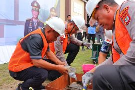 Kapolda Kaltara Pimpin Peletakan Batu Pertama Pembangunan Gedung Ditreskrimsus