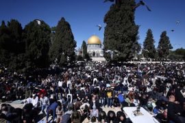 Sekitar 40.000 jemaah ikuti shalat tarawih di Al-Aqsa