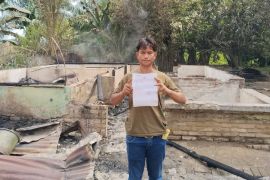 Rumah janda di Sergai diduga dibakar OTK saat opname di rumah sakit