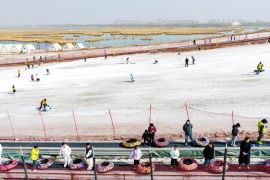 Kegiatan salju jadi tren dalam liburan Festival Musim Semi di China
