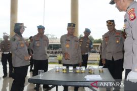 Polda Bengkulu tes urine sejumlah perwira antisipasi penyalahgunaan narkoba