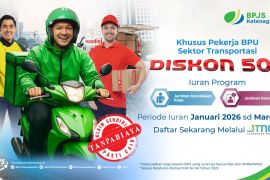BPJS Ketenagakerjaan beri diskon 50 persen untuk iuran program JKK dan JKM pekerja mandiri