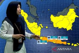 Waspada, BMKG prakirakan sejumlah wilayah diguyur hujan lebat