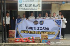 Berbagi di Bulan Suci, Lapas Pekanbaru Gelar Bakti Sosial di Dua Panti Asuhan