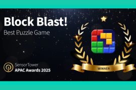 Hungry Studio&rsquo;s Block Blast! Named &ldquo;Best Puzzle Game&rdquo; at Sensor Tower APAC Awards 2025