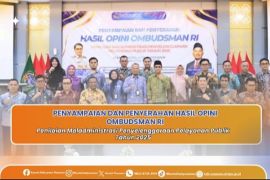 Kantor Pertanahan Pasaman hadiri kegiatan penyampaian dan penyerahan hasil opini Ombudsman RI