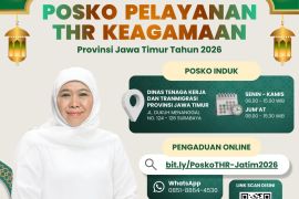 Pemprov Jatim buka 54 posko layanan THR 2026