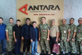 Kemhan perkuat sinergi pemberitaan dengan Kantor Berita Antara