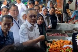 Tinjau harga Pasar Pa'baeng-baeng, Menko Pangan sebut harga stabil