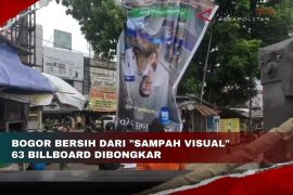 Bogor bersih dari "sampah visual" 63 billboard dibongkar